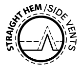 Straight Hem / Side Vents